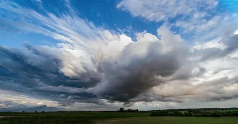 Dramatic clouds over the sky Foto stock