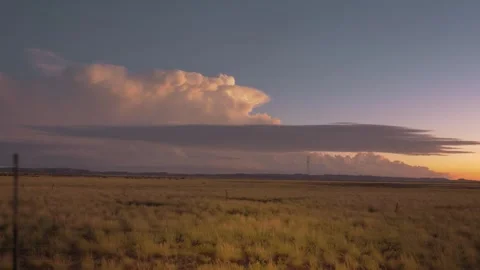 Dramatic Clouds Over Vast Australian Landscape Stock Footage 315973551