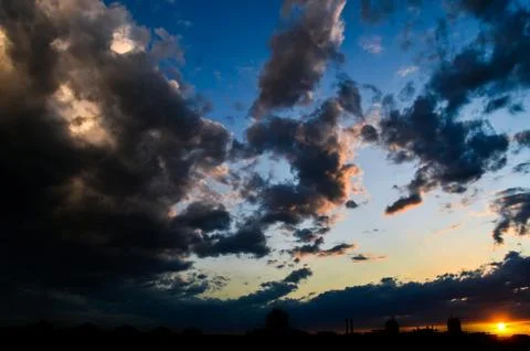 Dramatic clouds Stock Photos