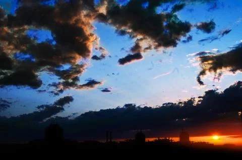 Dramatic clouds Stock Photos