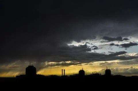 Dramatic clouds Stock Photos