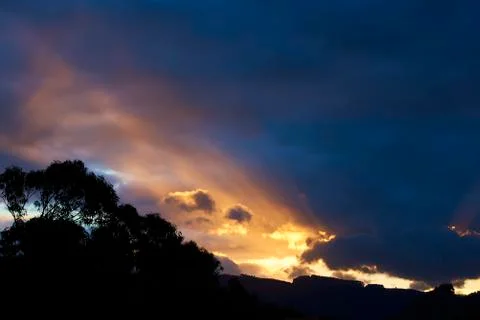 Dramatic clouds Stock-Fotos