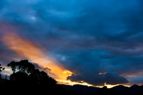 Dramatic clouds Stock-Fotos