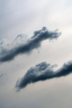 Dramatic clouds before the rain. Stock Photos