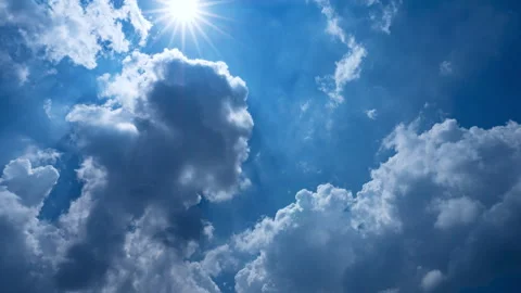 Dramatic clouds sky Stock Footage 289174378