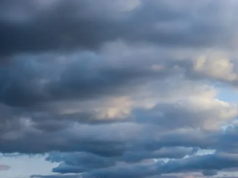 Dramatic clouds in the sky. Stock Photos