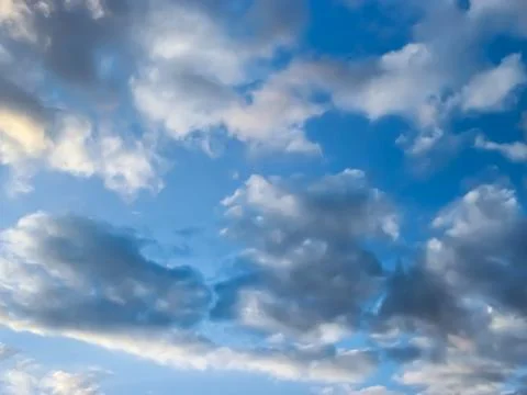 Dramatic clouds in the sky. Stock Photos