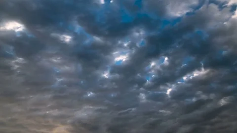Dramatic clouds in the sky before rain. Stock Footage 77511455
