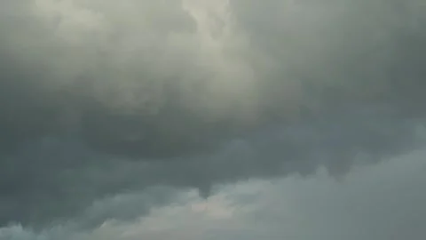Dramatic clouds before the storm Stock Footage 332639772