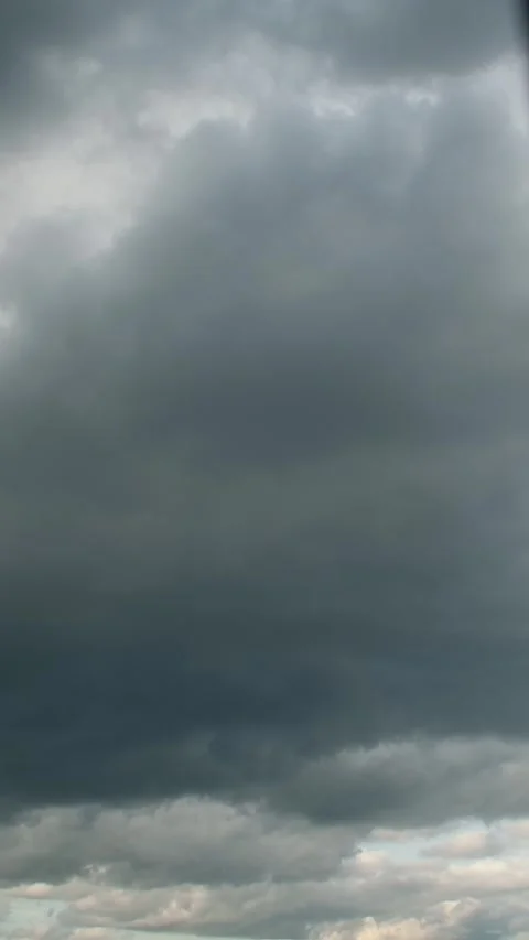 Dramatic clouds before the storm Stock Footage 333613085