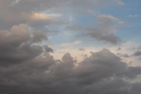 Dramatic Clouds at Sunset Foto stock