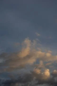 Dramatic Clouds at Sunset Stock Photos