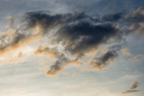 Dramatic Clouds at Sunset Stock-Fotos