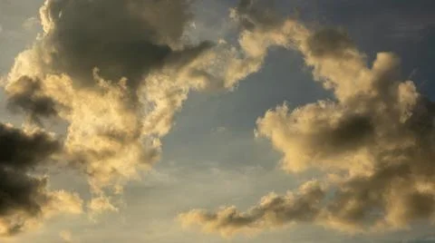 Dramatic Clouds at Sunset Fotos de archivo