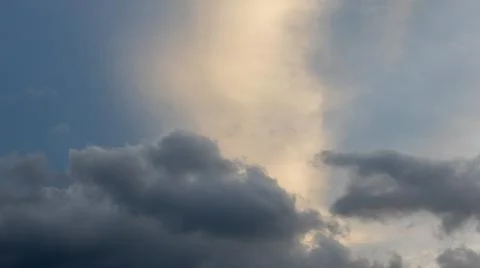 Dramatic Clouds at Sunset Foto stock