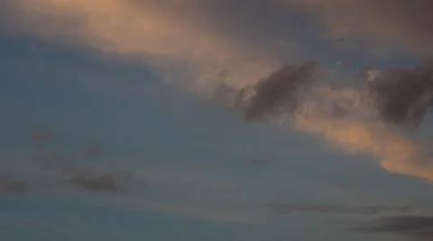 Dramatic Clouds at Sunset Stock Photos
