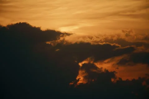 Dramatic Clouds at Sunset Timelapse Stock Footage 317427303