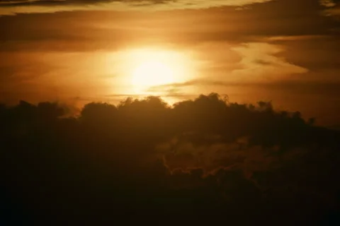Dramatic Clouds at Sunset Timelapse Stock Footage 317427590