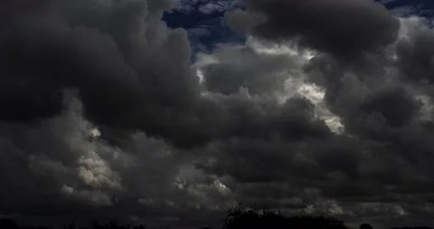 Dramatic Clouds Time Lapse (3240p 25fps) Stock Footage 222144556