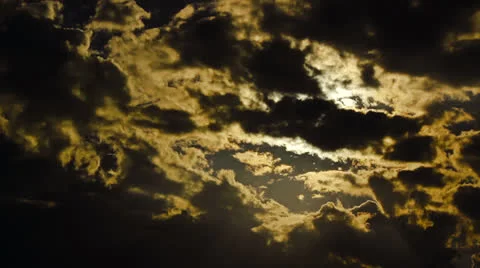 Dramatic clouds time lapse. Stock Footage 24710696