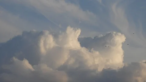 Dramatic clouds time lapse Stock Footage 113760345