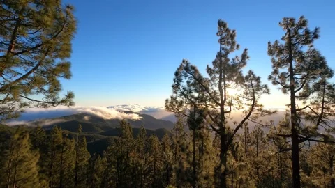 Dramatic Clouds Time Lapse at Sunrise, Tenerife, 4K Stock Footage 171088921