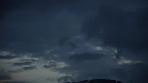 Dramatic Clouds, Timelapse, Clouds, Greenland. Stock Footage 263907017