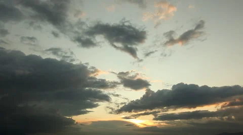 Dramatic Clouds - Timelapse Stock Footage 49393498