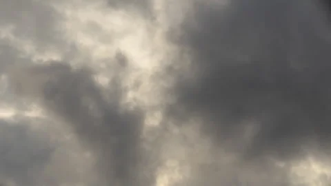 Dramatic clouds wind shear timelapse - multi layer dynamic weather phenomenon Stock Footage 341622568