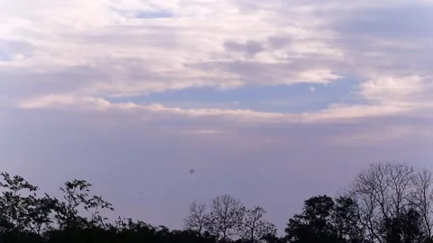 Dramatic cloudscape above a rural landscape Video stock 336532627