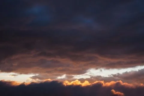 Dramatic cloudscape area Stock Photos