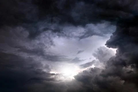 Dramatic Cloudscape Background Stock Photos