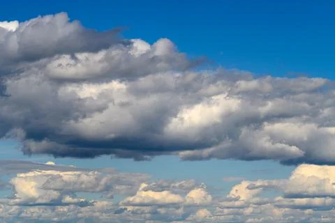 A Dramatic Cloudscape Beneath a Vast Blue Sky With Beautiful Scenery Enhancing t 写真素材