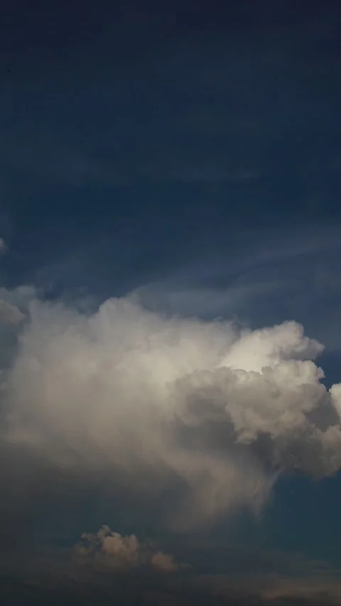 Dramatic cloudscape in a blue sky Stock Footage 316599034