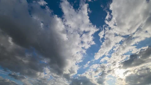 Dramatic Cloudscape Featuring a Rich Array of Varying Textures and Beautiful Col 库存影片 316300261