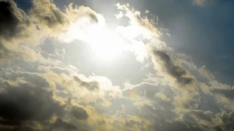 Dramatic cloudscape. Stock Footage 74492177