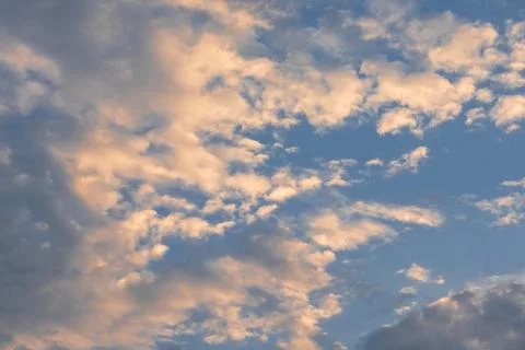 Dramatic Cloudscape With Golden Light 스톡 사진