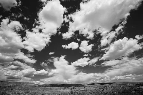 Dramatic cloudscape over the Verde Valley in Arizona Stock Photos