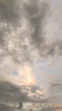 Dramatic Cloudscape with Overcast Sky 스톡 사진