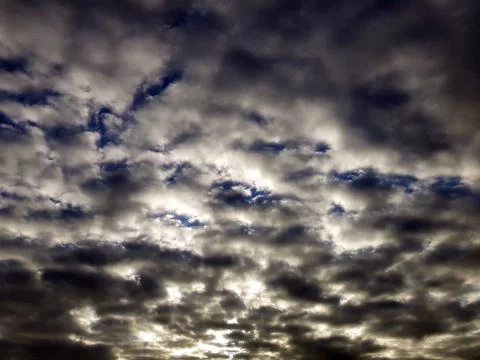 Dramatic cloudscape with sky and clouds Stock Photos