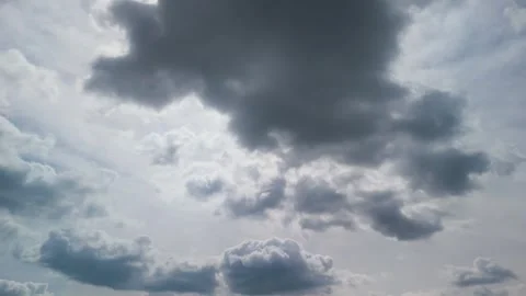 Dramatic cloudscape sky with sun rays for weather background and atmospheric Stock Footage 333498507