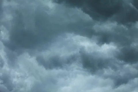 Dramatic cloudscape. Stormy clouds on the sky. Stock Photos