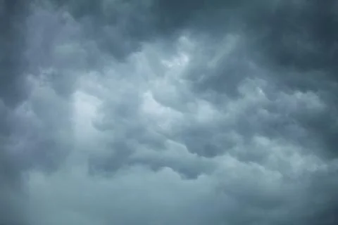 Dramatic cloudscape. Stormy clouds on the sky. Stock Photos
