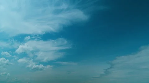Dramatic Cloudscape, Summer Sky Background Texture With Different Types Of Stock Footage 262752134