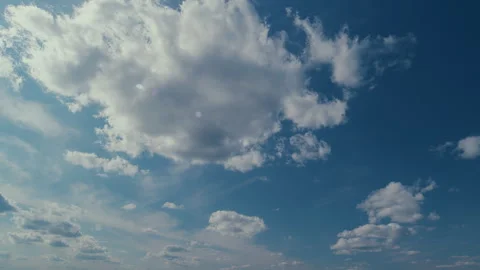 Dramatic Cloudscape, Summer Sky Background Texture With Different Types Of Stock Footage 265835673