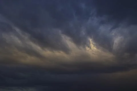 Dramatic cloudscape at sunrise or sunset Foto stock