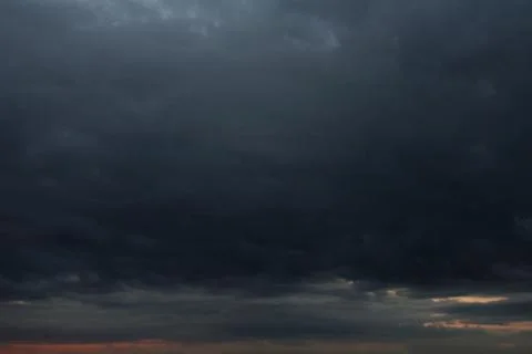 Dramatic cloudscape before sunrise Stock Photos