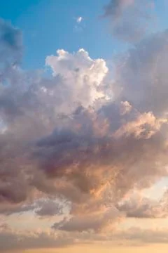 Dramatic cloudscape at sunset Stock Photos
