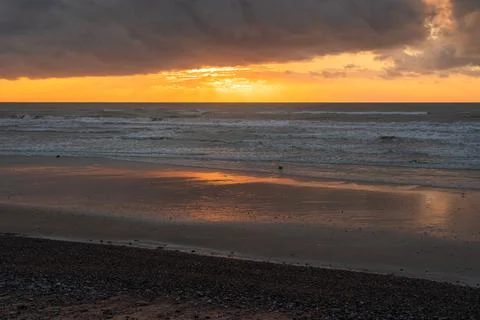 Dramatic cloudscape at sunset Stock Photos