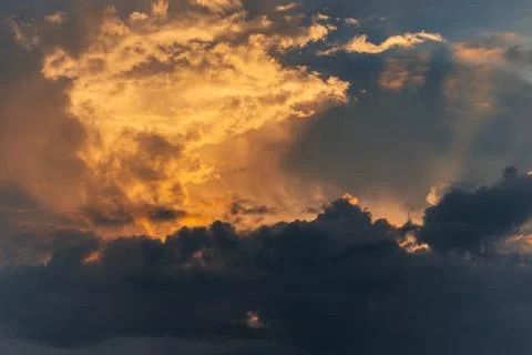Dramatic Cloudscape at Sunset Stock-Fotos